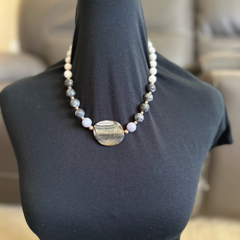 Chunky Beaded Statement Necklace